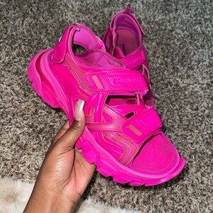 Balenciaga track sandal.